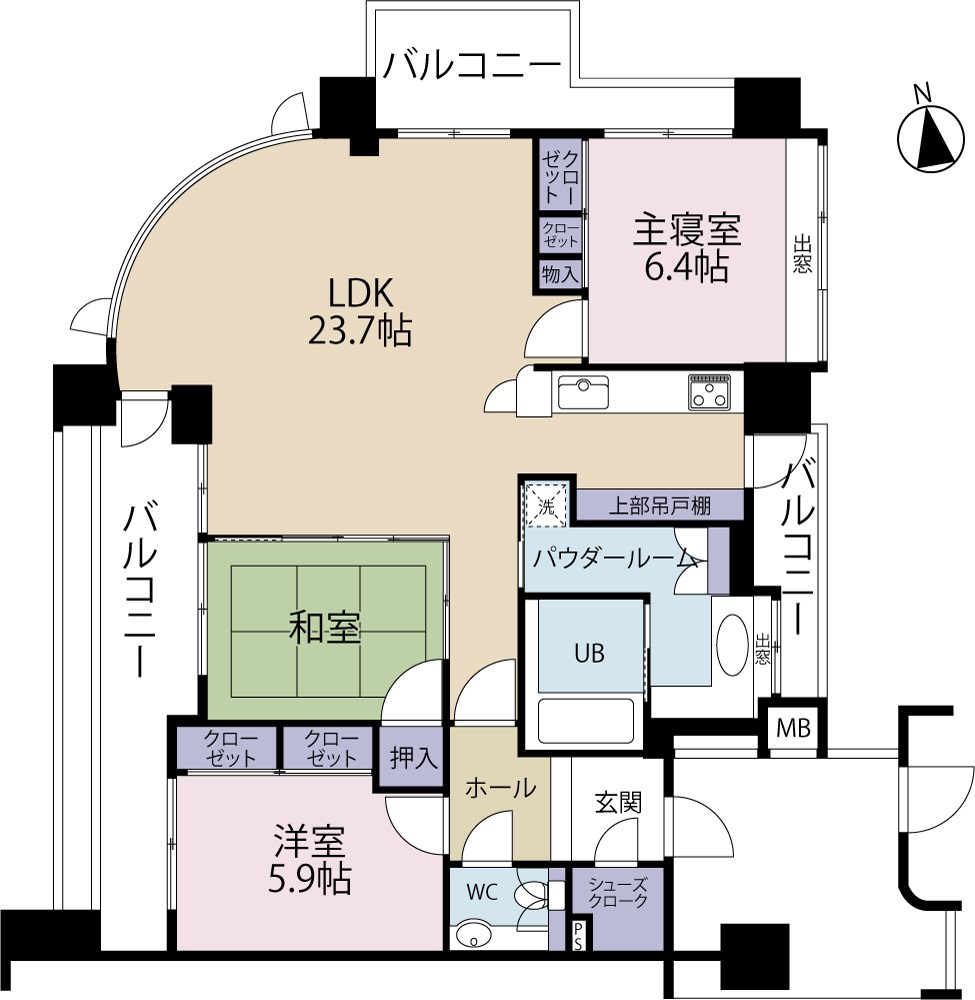 アクアサージュ大手町の間取り