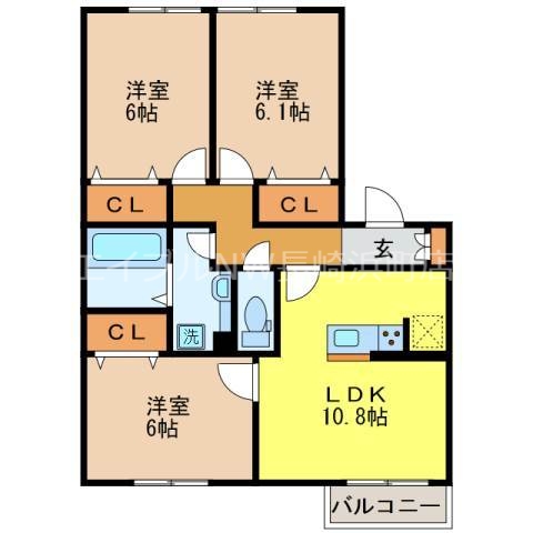 ウィット深堀の間取り