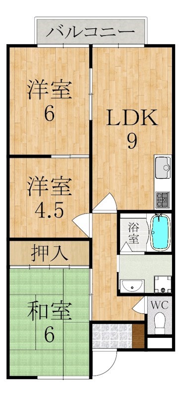 エスペランサ森川Iの間取り