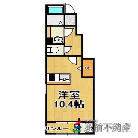 鳥栖市桜町のアパートの間取り