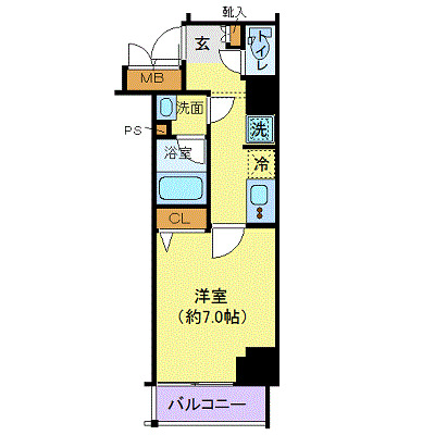 グランヴァン赤坂の間取り