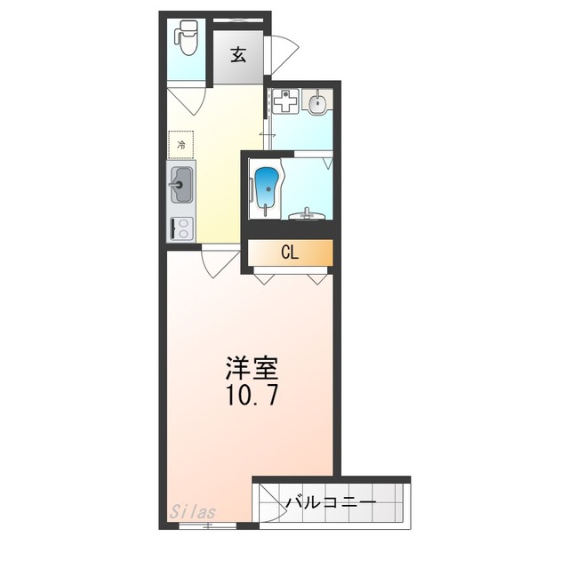 フジパレス西取石III番館の間取り