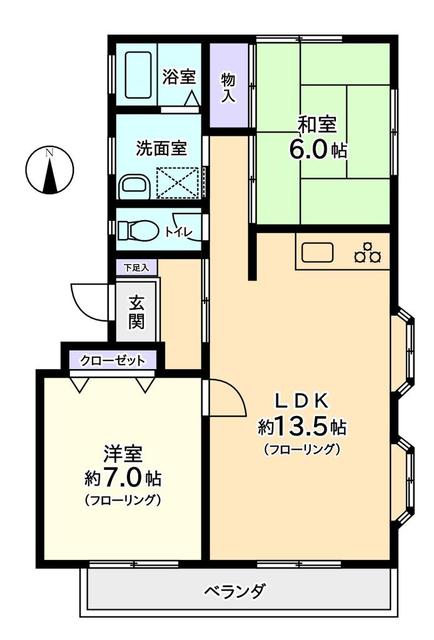 マルテーメゾンミズノIIIの間取り