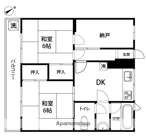 コーポ上森の間取り