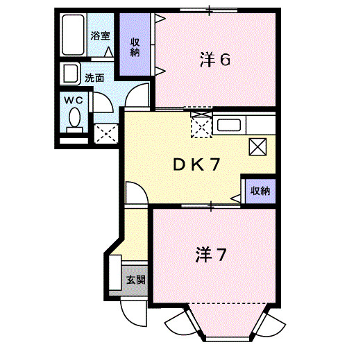 ファミールメゾンＢの間取り