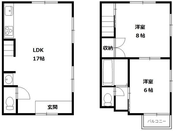 パルコート茶屋町の間取り