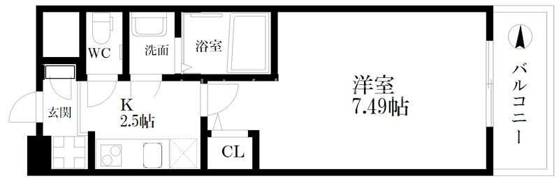 グランパシフィック玉出の間取り写真