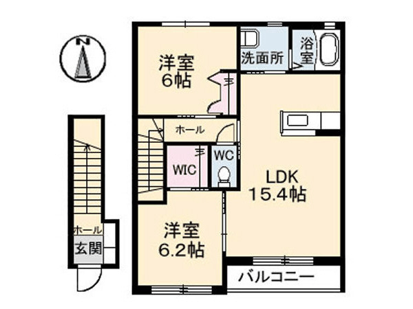 パステルひかわの間取り