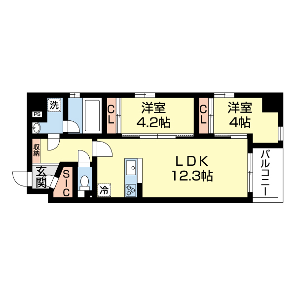 ＭＯＤＥＲＮ　ＰＡＬＡＺＺＯ赤坂ＮＥＵＲＯの間取り