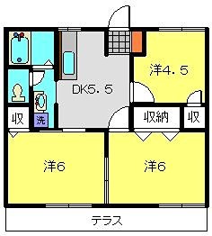 クレストコクエBの間取り