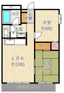 コーポサンルイスIIの間取り