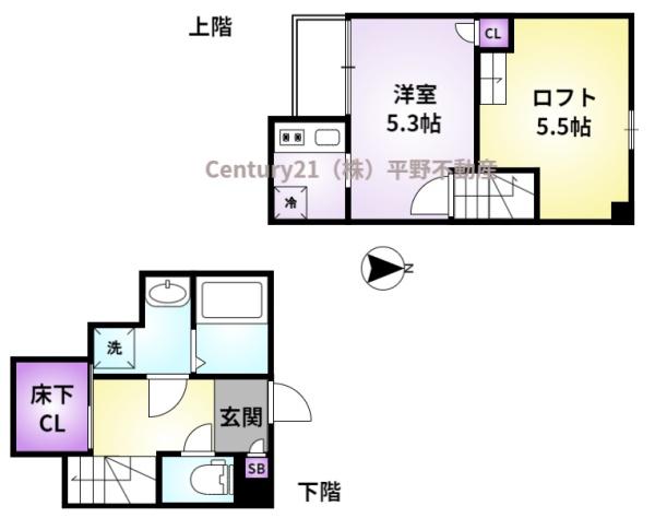 ADC久留米カーサの間取り