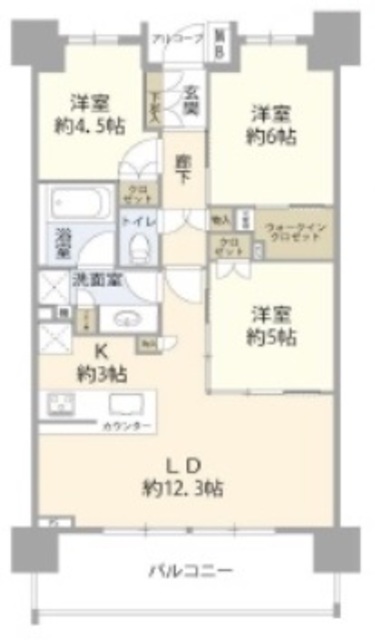 アーデル船堀グリーンアベニューの間取り