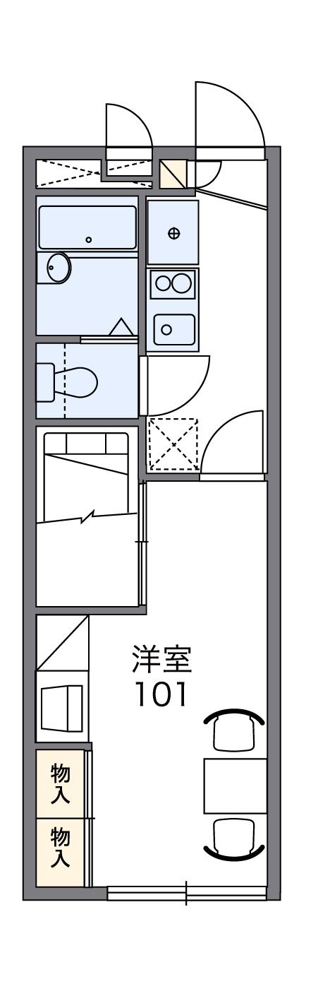 レオパレスノルデン　高尾の間取り