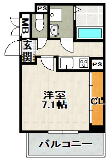 エクラ宝塚の間取り