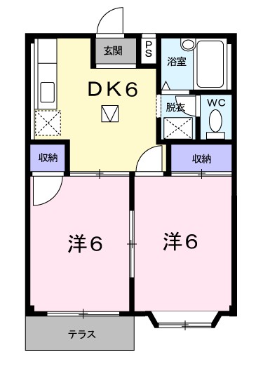 メゾン雅の間取り