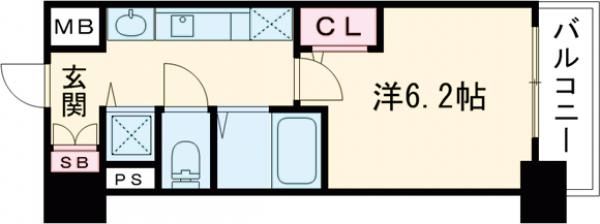 プレサンス名古屋STATIONビジュの間取り