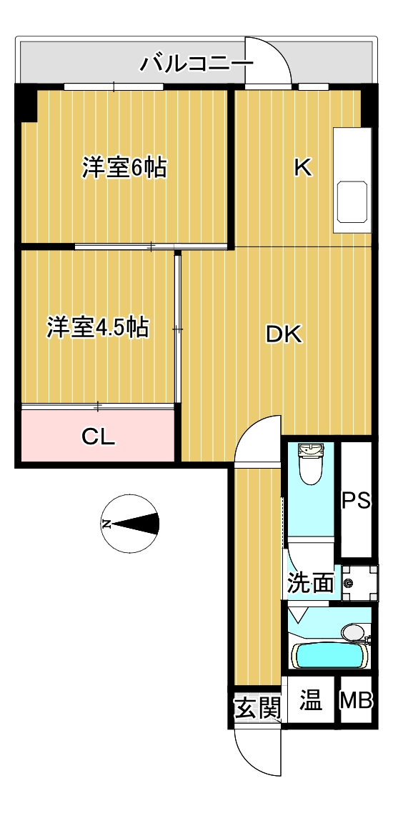 シャルム蓮沼の間取り