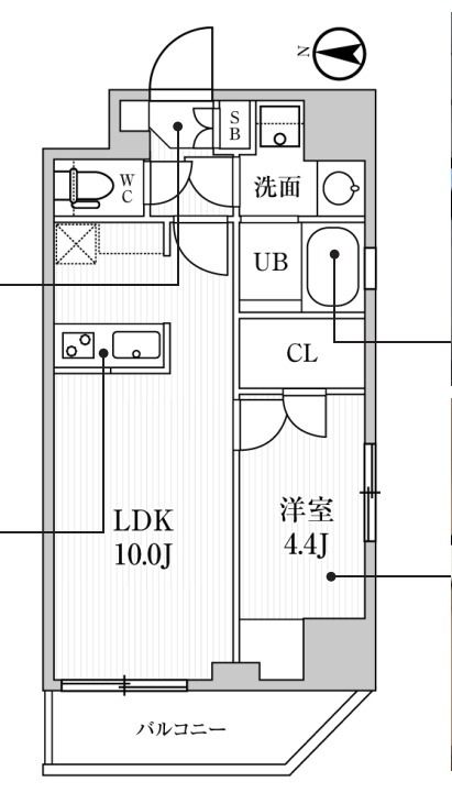 シーズンフラッツ住吉の間取り