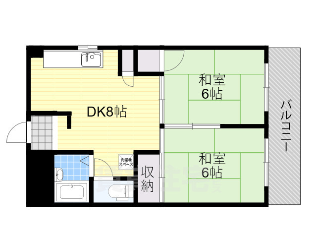 吹田市山田西のマンションの間取り