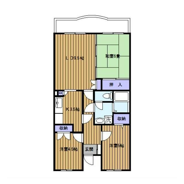 横浜市戸塚区平戸町のマンションの間取り