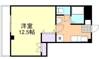 倉敷市玉島長尾のマンションの間取り