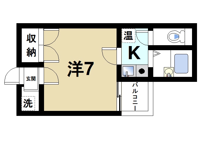 奈良市林小路町のマンションの間取り