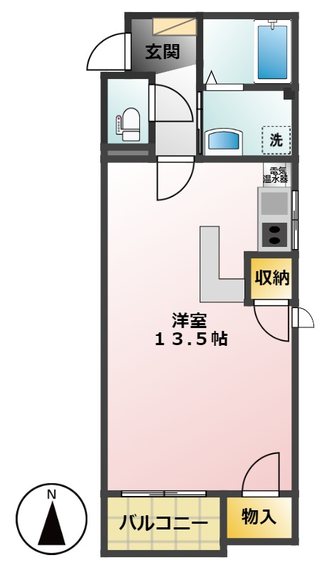 ベルメゾンホンダの間取り