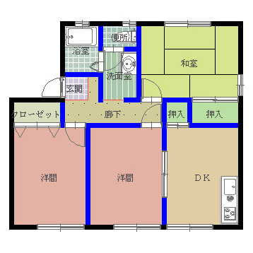 シェーンヴィラ B棟の間取り