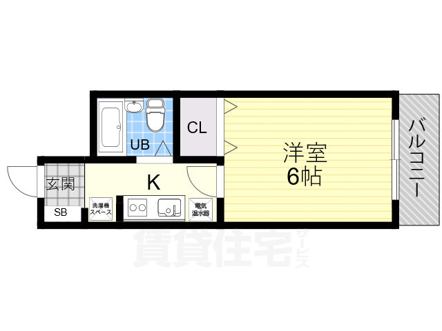 大阪市住之江区新北島のマンションの間取り