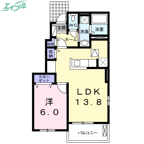 ヴェラルーナ名張IIの間取り