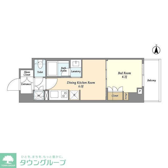 ラティエラ四谷の間取り