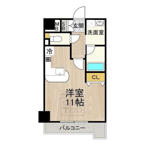 茨木市西豊川町のマンションの間取り