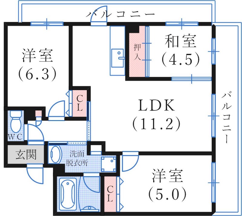 アーバン甲南の間取り