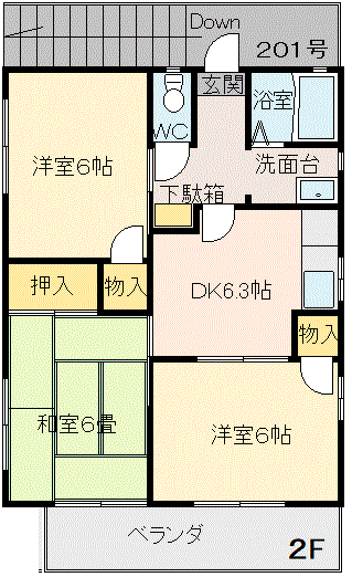 エルマールの間取り