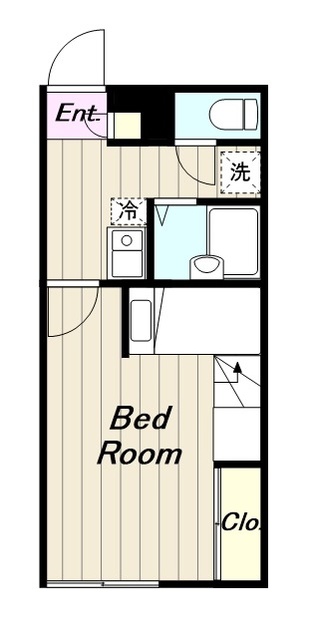 海老名市上今泉のアパートの間取り