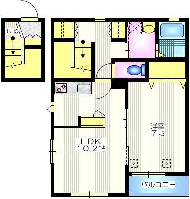 横浜市緑区長津田町のマンションの間取り