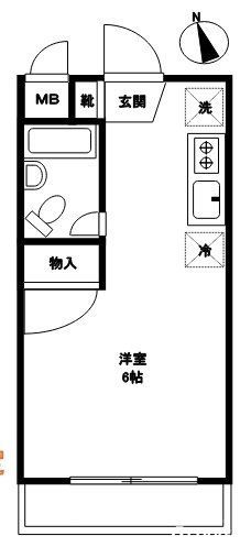 昭島市昭和町のマンションの間取り