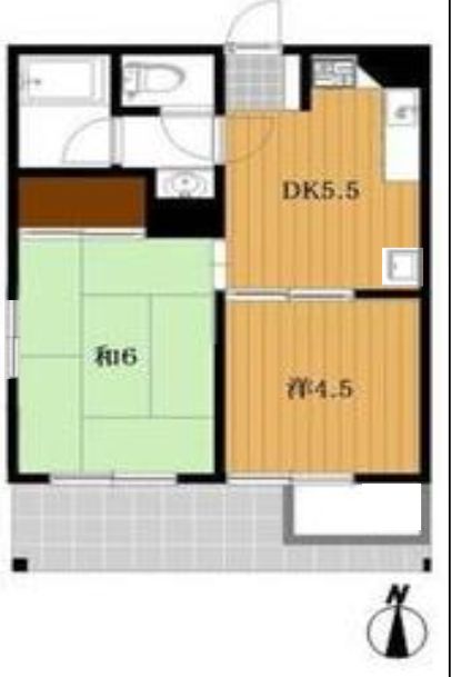 船橋市本町のマンションの間取り