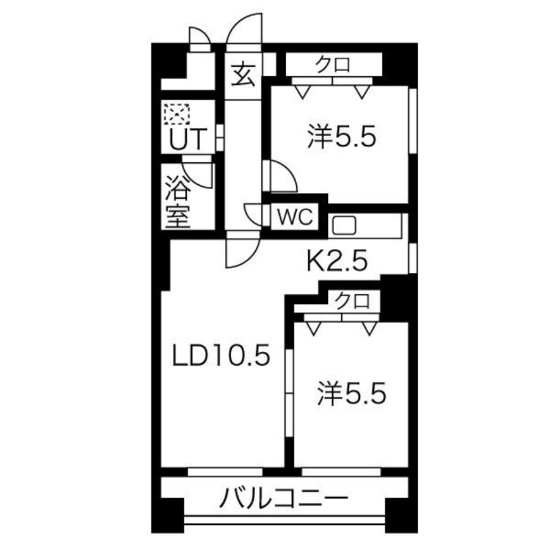 ラフィネ豊平の間取り