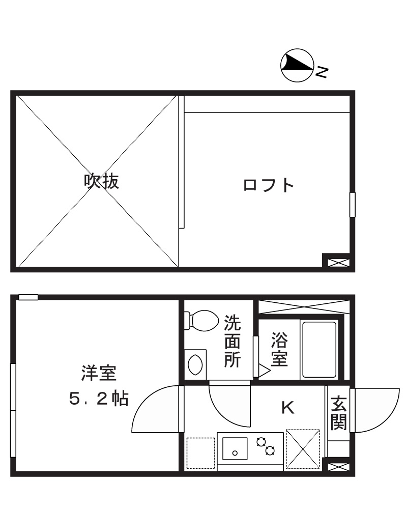 アザーレ・パッシオ溝の口の間取り