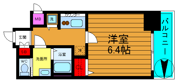 プレサンス難波フィネストの間取り