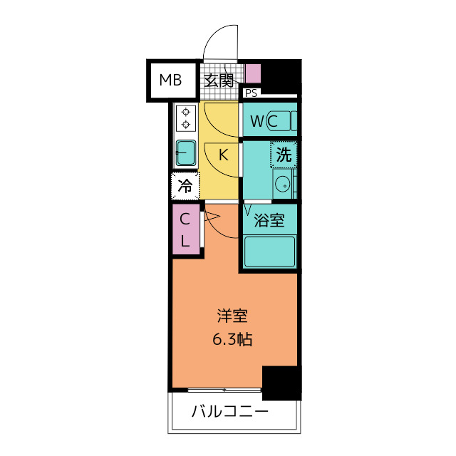 Ｓ－ＲＥＳＩＤＥＮＣＥ神宮西駅前ａｓｃｅｎｔの間取り