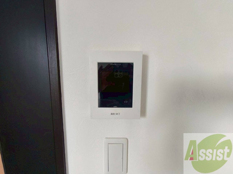 セキュリティ　モニタ付インターホンでセキュリティ面も安心です。