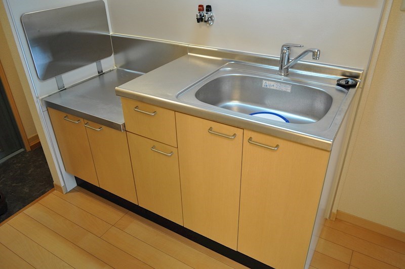 キッチン　2口ガスコンロ設置可能