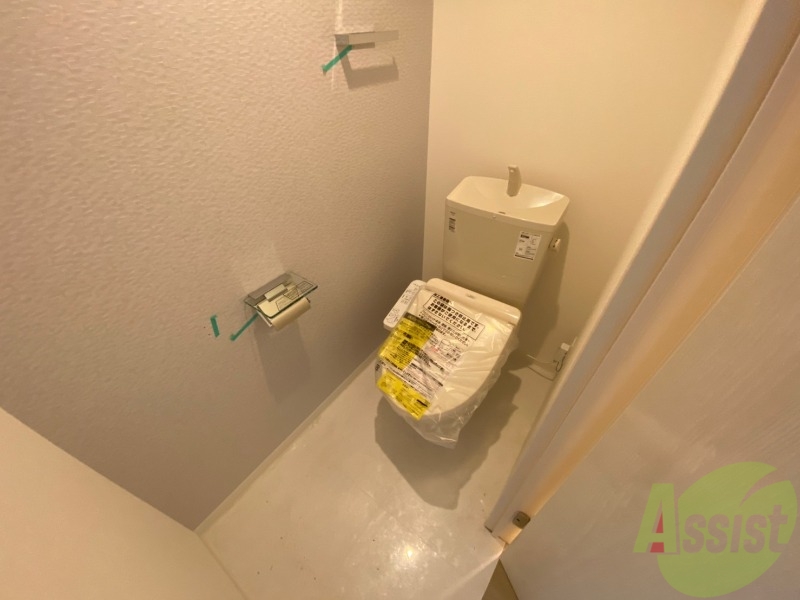 トイレ　ウォシュレット機能がついたトイレ。安心して使用できますね。