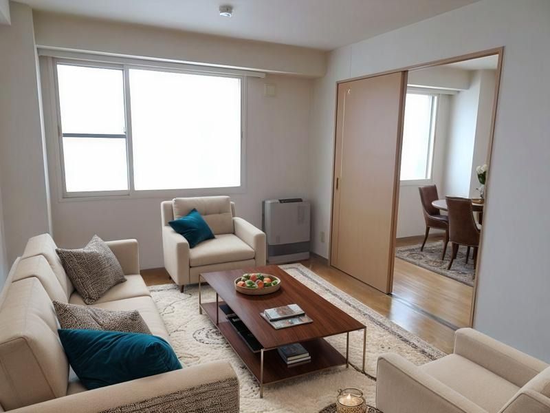 居室・リビング　※実際は家具等はございません。