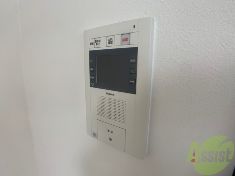 セキュリティ　モニタ付インターホンなのでセキュリティ面も安心！