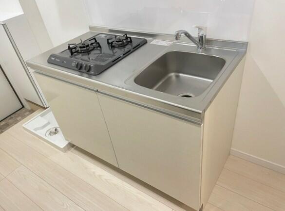 キッチン　コンパクトなキッチンで掃除もラクラク