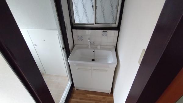 洗面設備　新設しました